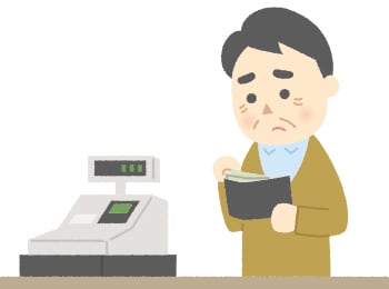 お金が識別できない、 値札が見えない