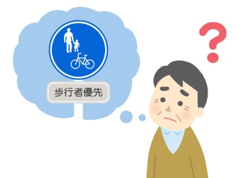 道路標識が読めない