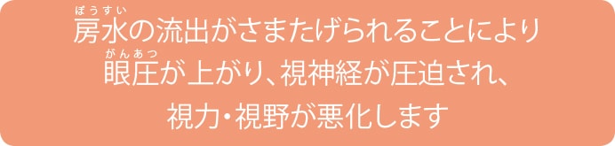 視野が悪化