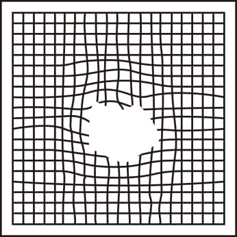 真ん中が欠ける